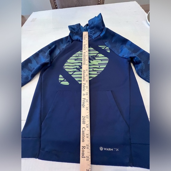 TEK GEAR. WARM TEX NAVY BLUE WITH ROYAL BLUE LIME GREEN GRAY WHITE ACCENTS.   8 - Picture 5 of 9